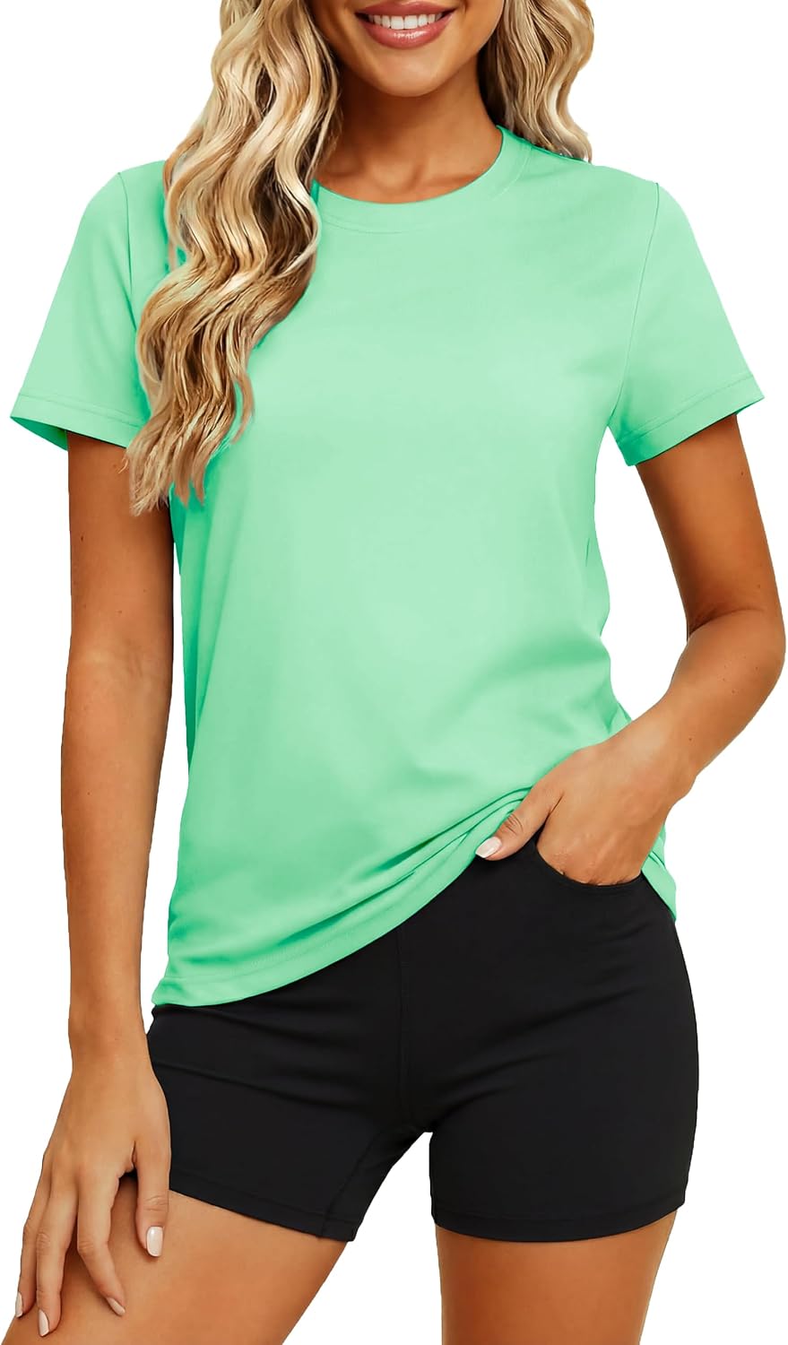 Thumbnail 6 de MAGCOMSEN women’s short sleeve quick-dry UPF 50+ running & workout T-shirt