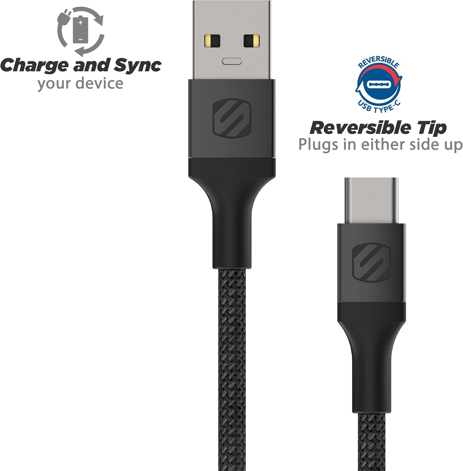 Detalle 2 de Scosche CAB10-SP USB Type-C Cable 10ft ๐
