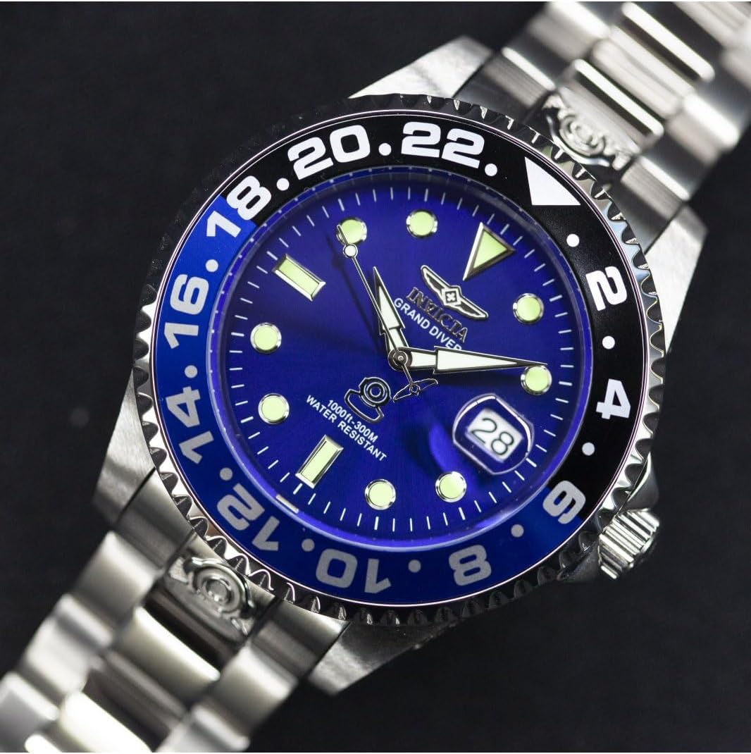 Thumbnail 2 de Invicta Pro Diver 21865 : montre homme à mouvement automatique en acier inoxydable, cadran bleu (47 mm)