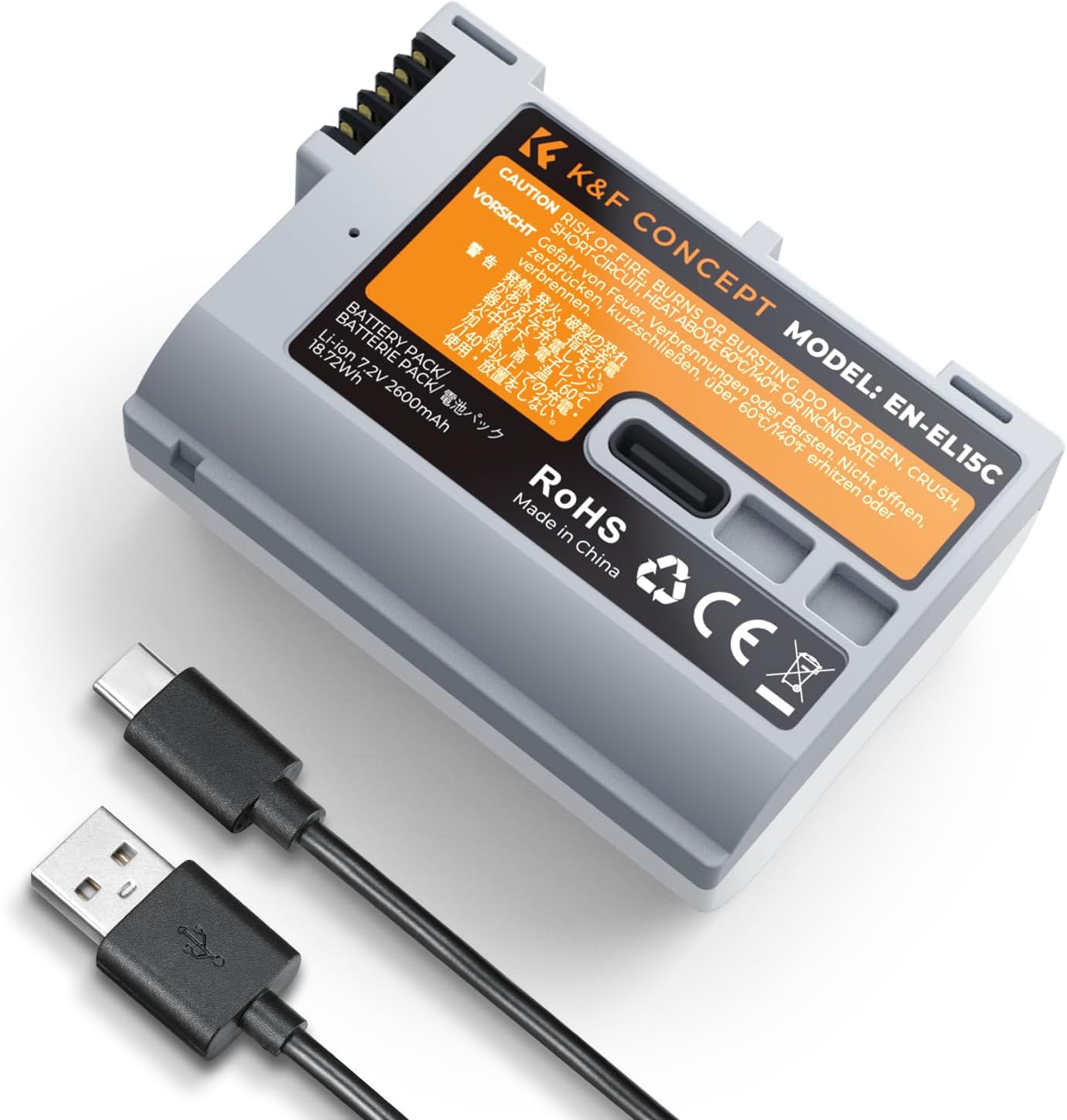 K&F CONCEPT EN-EL15C 2600 mAh