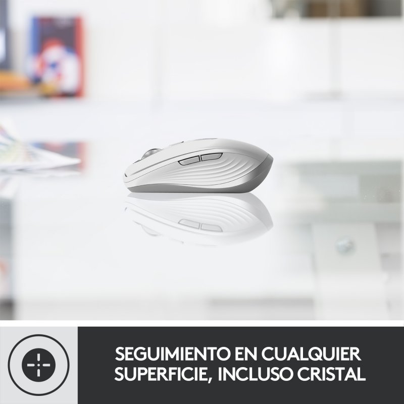 Detalle de Logitech MX Anywhere 3 — ratón inalámbrico 4000 DPI rosa