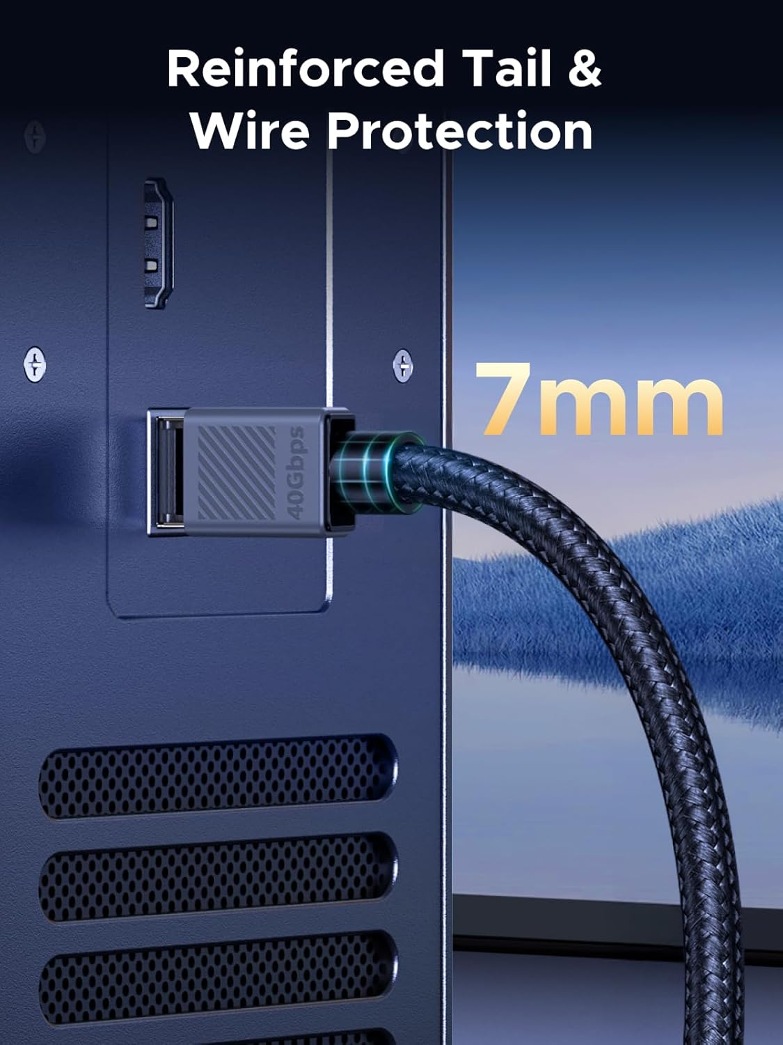 Thumbnail 2 de UGREEN Ethernet Cable 2m Cat 8 (F/FTP) with PoE Support – 40Gbps / 2000MHz RJ45 LAN Lead