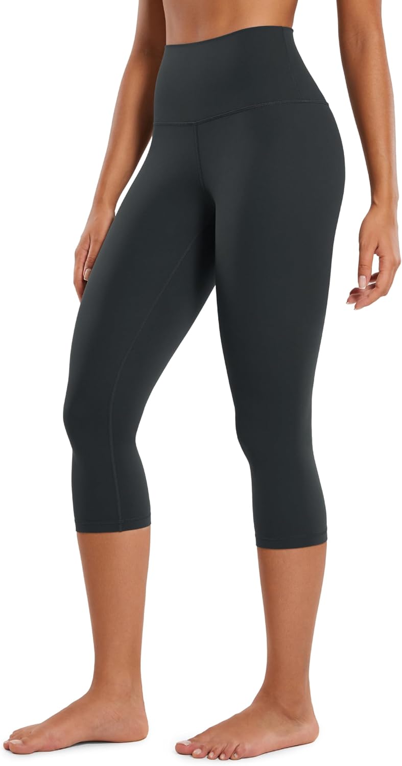 Detalle de CRZ YOGA Butterluxe Femme : legging yoga capri taille haute doux et ultra extensible