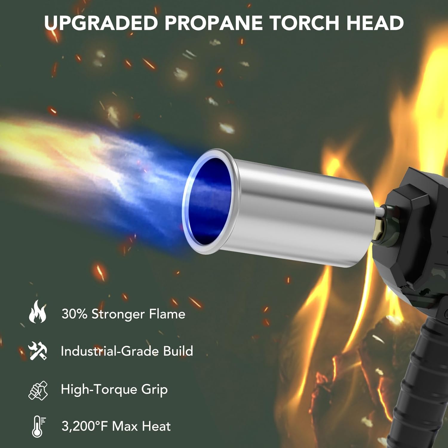 Thumbnail 2 de Sondiko Powerful Cooking Propane Torch Gun 1800℃