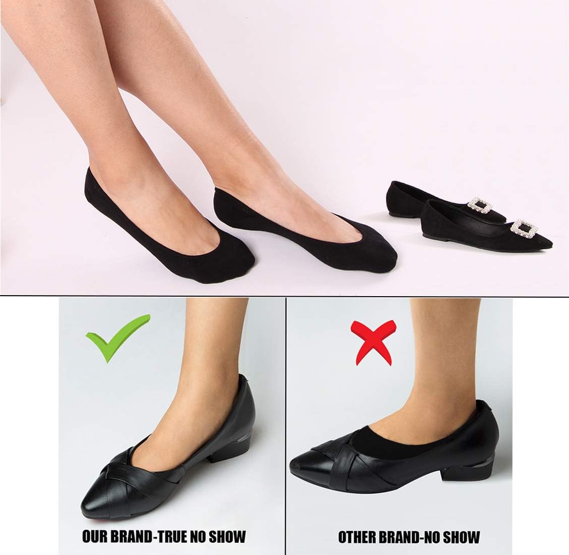 Thumbnail 4 de JaosWish Women No Show Socks Ultra Low Cut Liner Socks – 6 Pairs