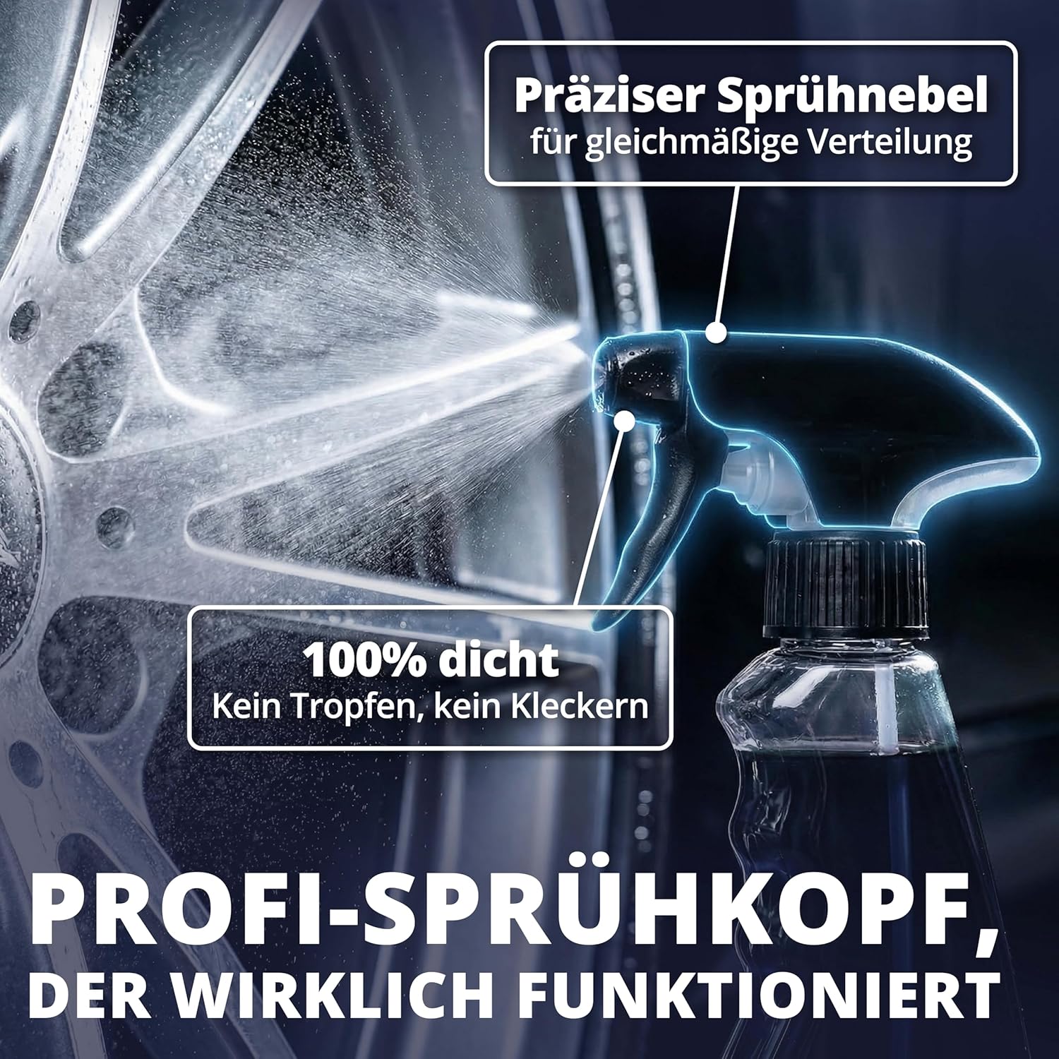 Detalle 2 de LICARGO Felgenreiniger säurefrei (750 ml) mit Wirkindikator für Alufelgen, Stahl- und Chromfelgen