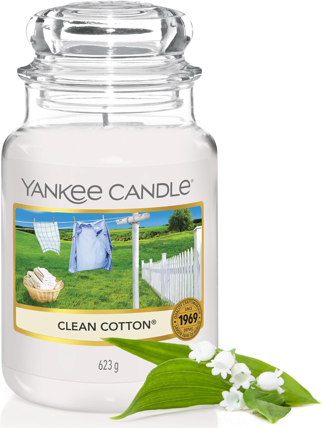 Detalle de Yankee Candle Clean Cotton Large Jar