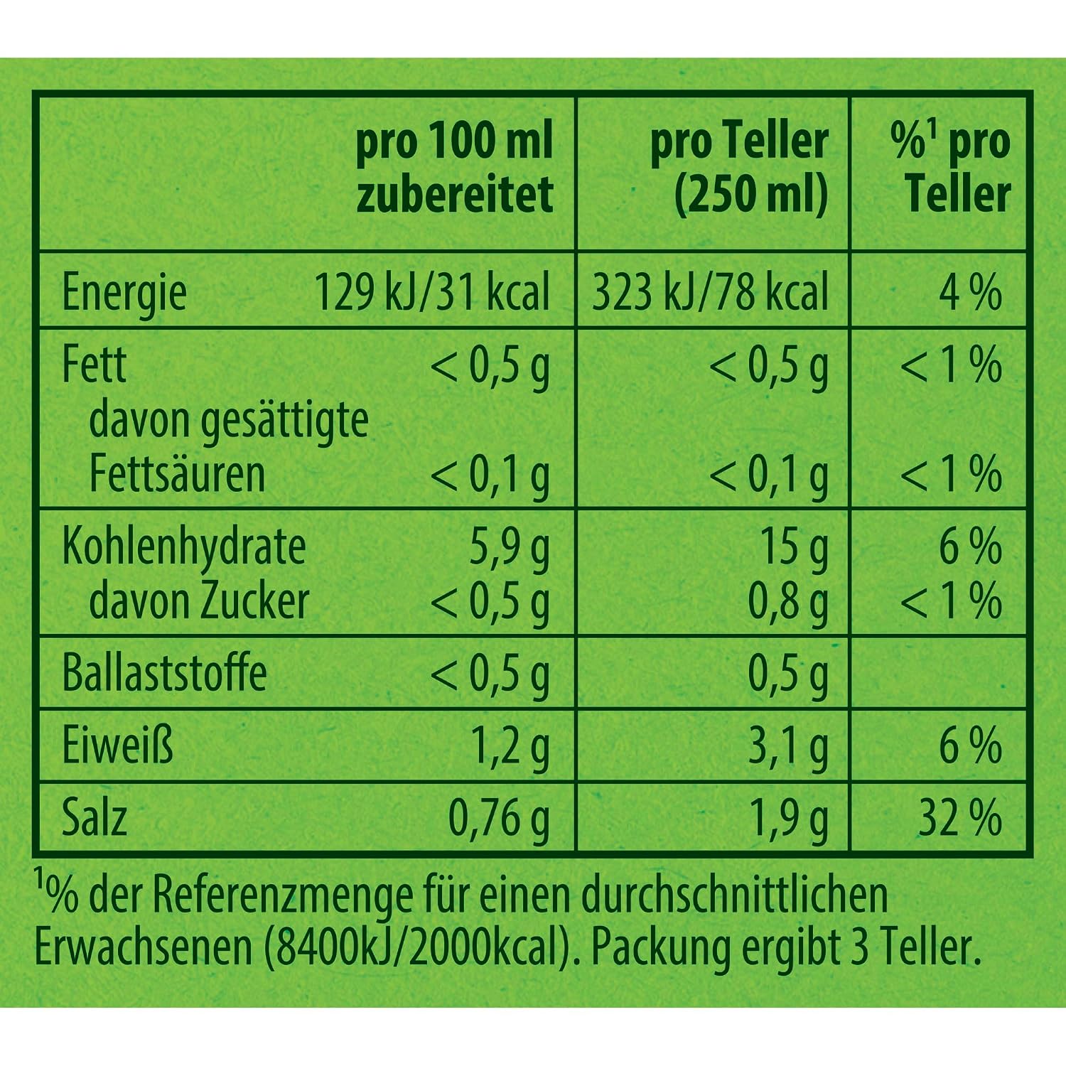 Detalle de Knorr Suppenliebe Hühnersuppe – Nudelsuppe mit vielen Nudeln, ohne Zusatzstoffe und Farbstoffe (750 ml, 3 Teller)