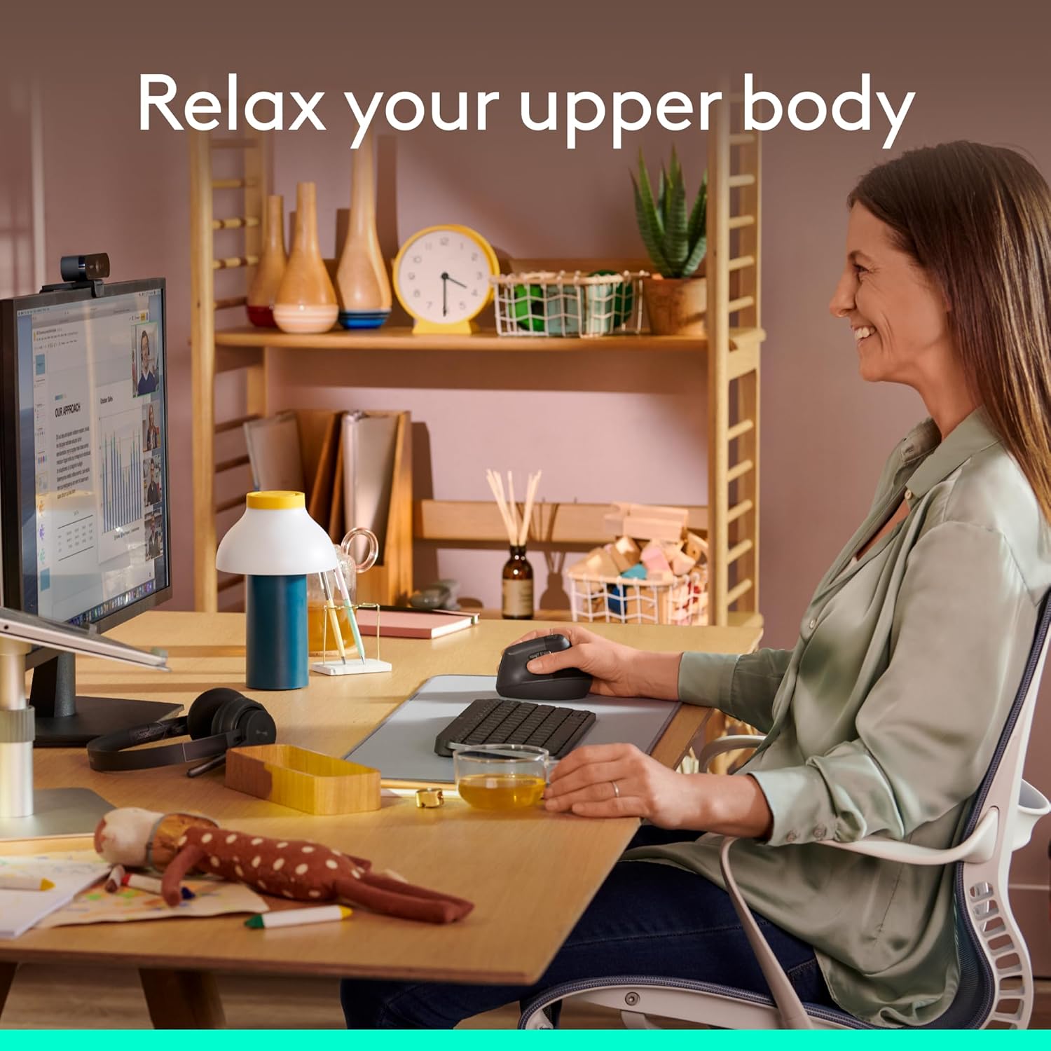 Detalle 2 de Logitech Lift Vertical Ergonomic Mouse 57°