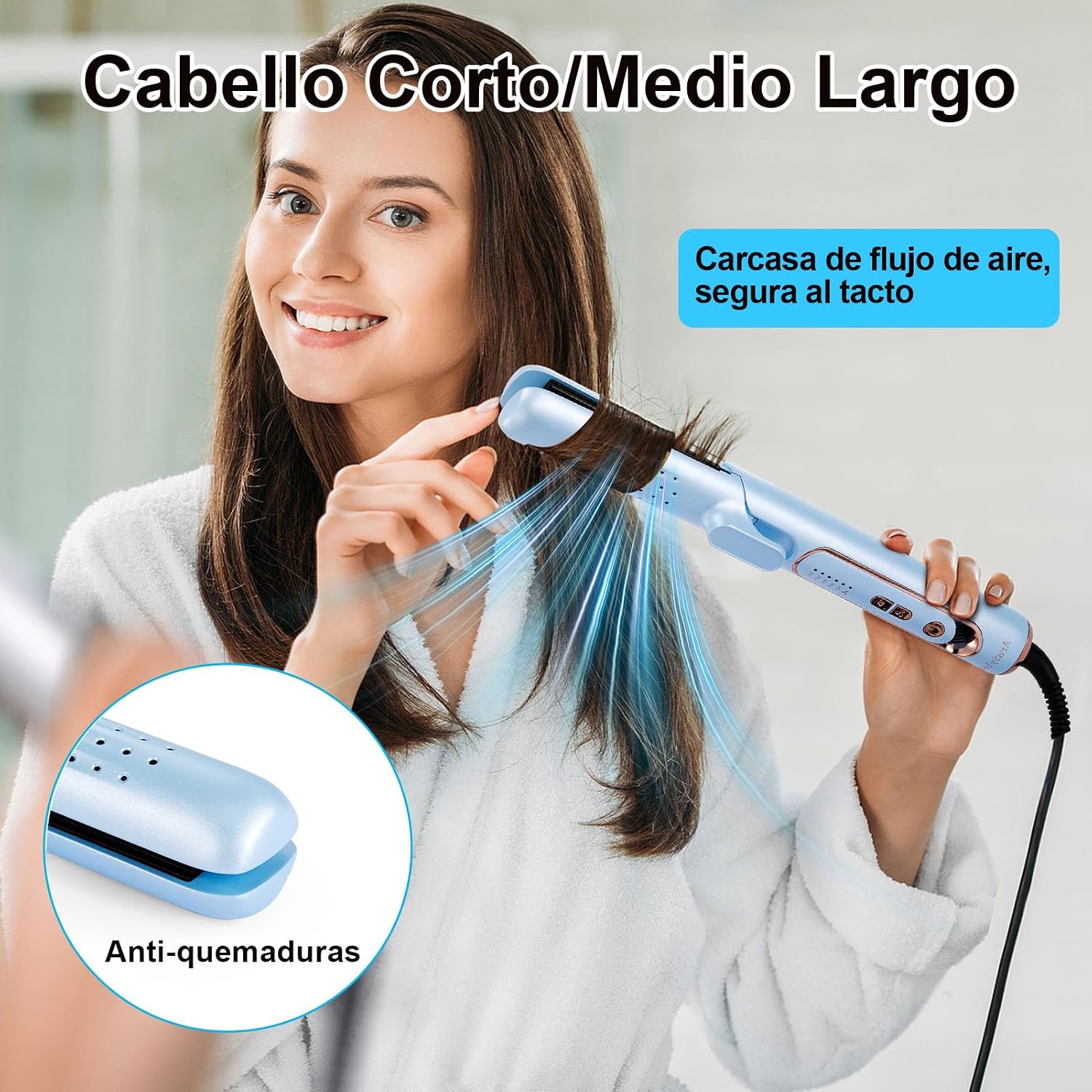 Thumbnail 6 de AraSyloen Plancha y Rizador 2 en 1 140–220°C