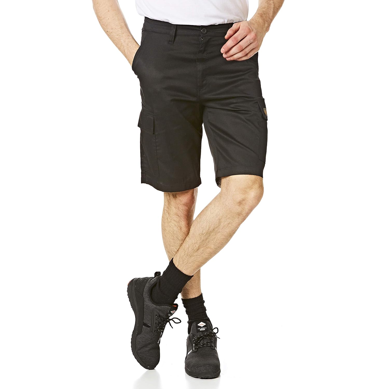 Detalle de Iron Mountain IMSHO226 Mens Workwear Multi Pocket Cargo Shorts – Black, 44W