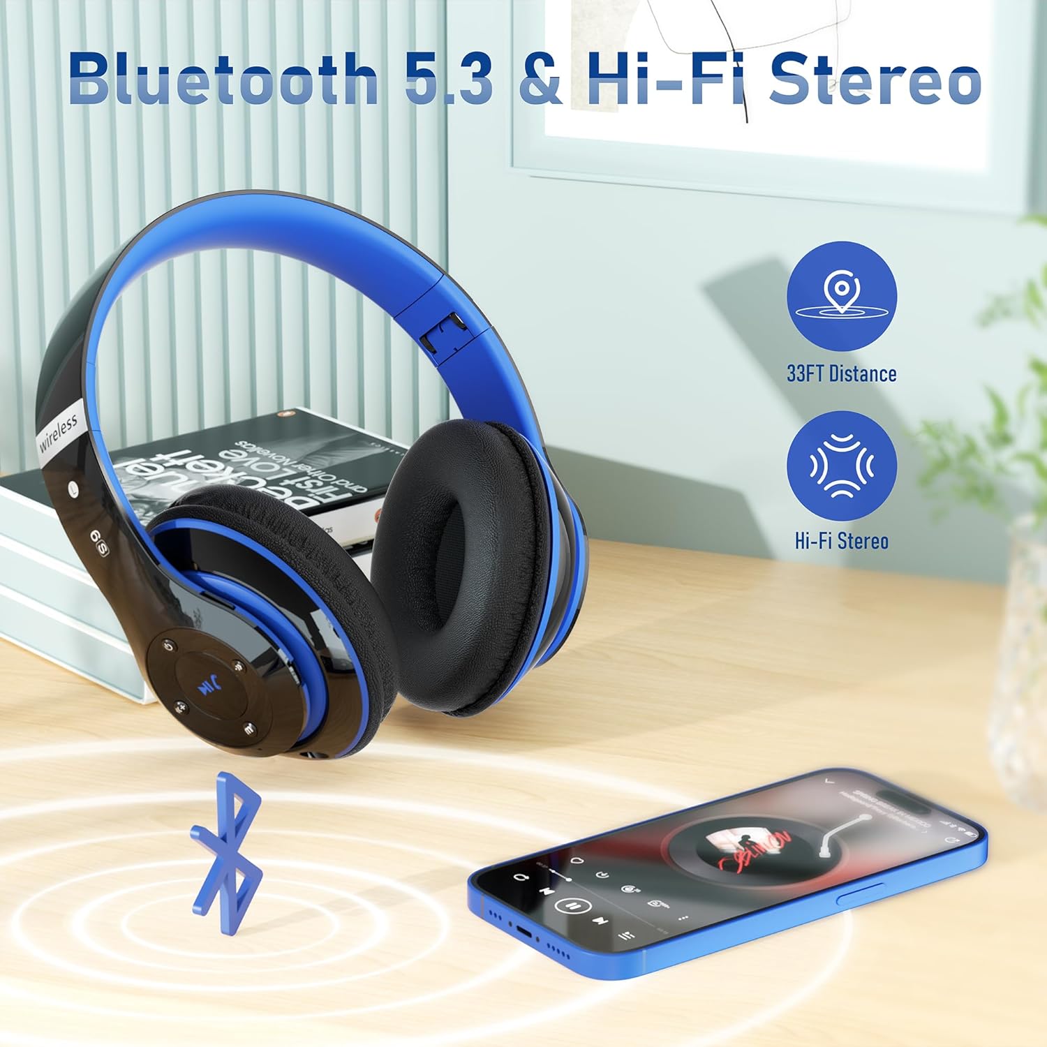 Detalle de Lankey Sound Bluetooth Kopfhörer 65 Std
