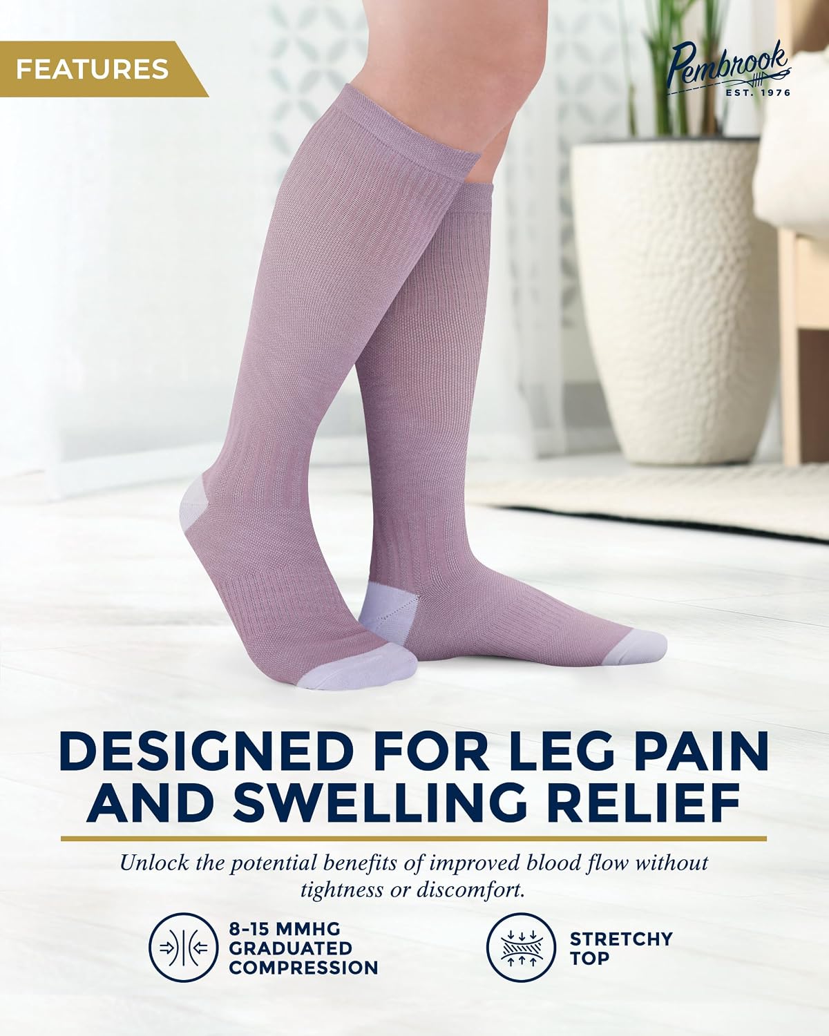 Thumbnail 2 de Pembrook Bamboo Viscose Light Compression Socks – 3 Pairs
