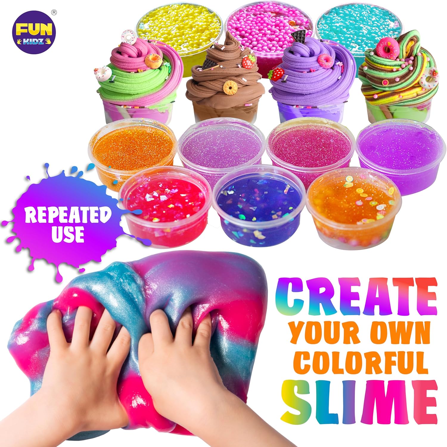 Thumbnail 5 de FunKidz 33 Cups Jumbo Slime Kit