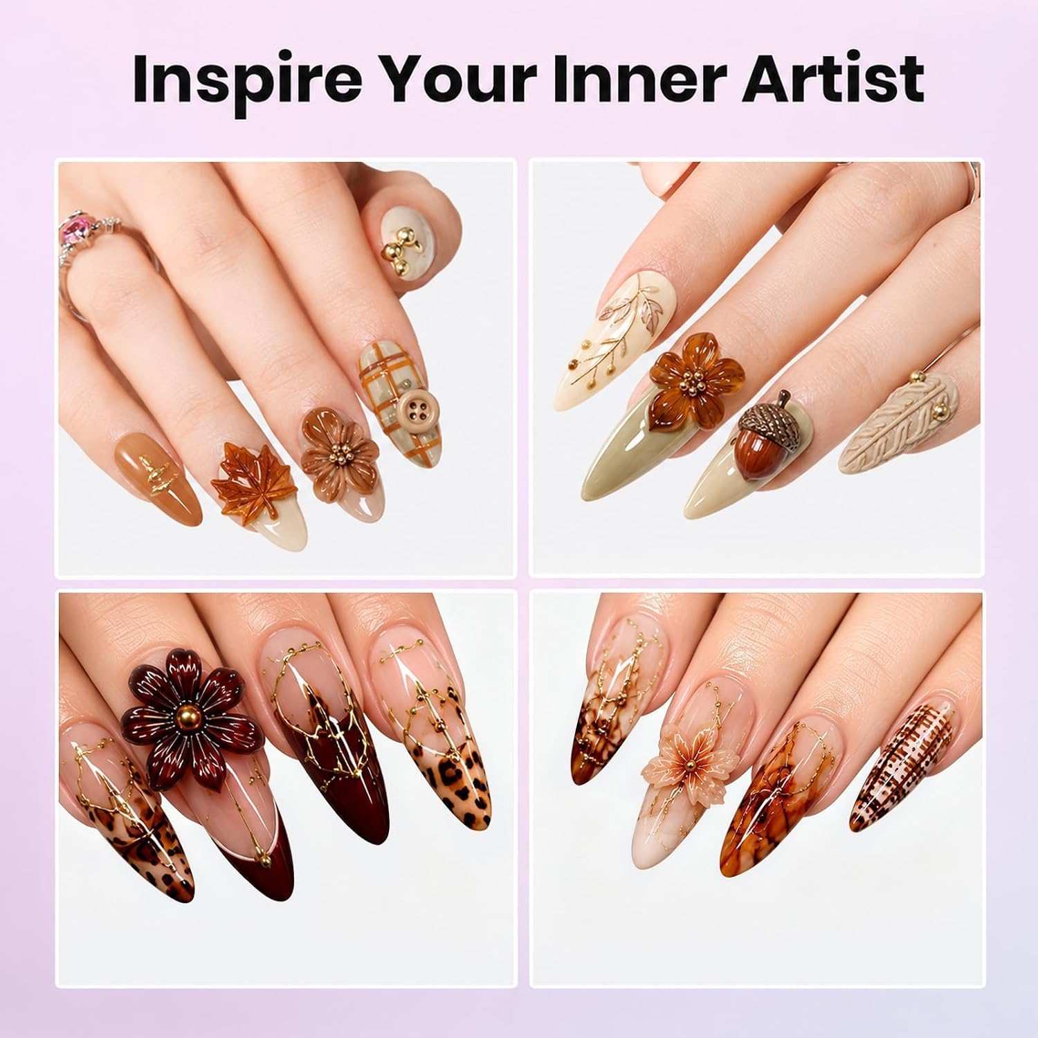 Thumbnail 3 de Beetles Crystal Orb 3D Gel Nail Art Kit 1 oz 💅