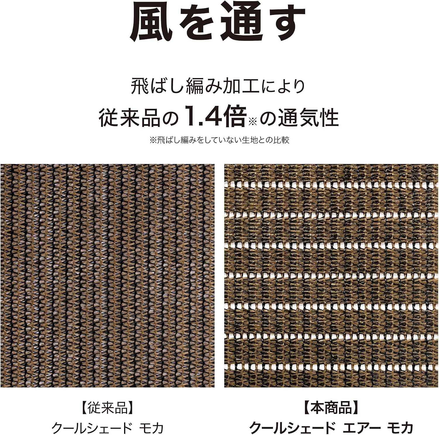 Detalle de タカショー CLS-H20GYA クールシェード エアー グレー 0.9×2m 通気性・UVカット