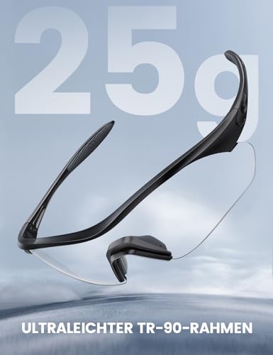 Thumbnail 3 de Lamicall Fahrradbrille Herren & Damen UV400 Sportbrille Transparent – Leicht, robust und vielseitig
