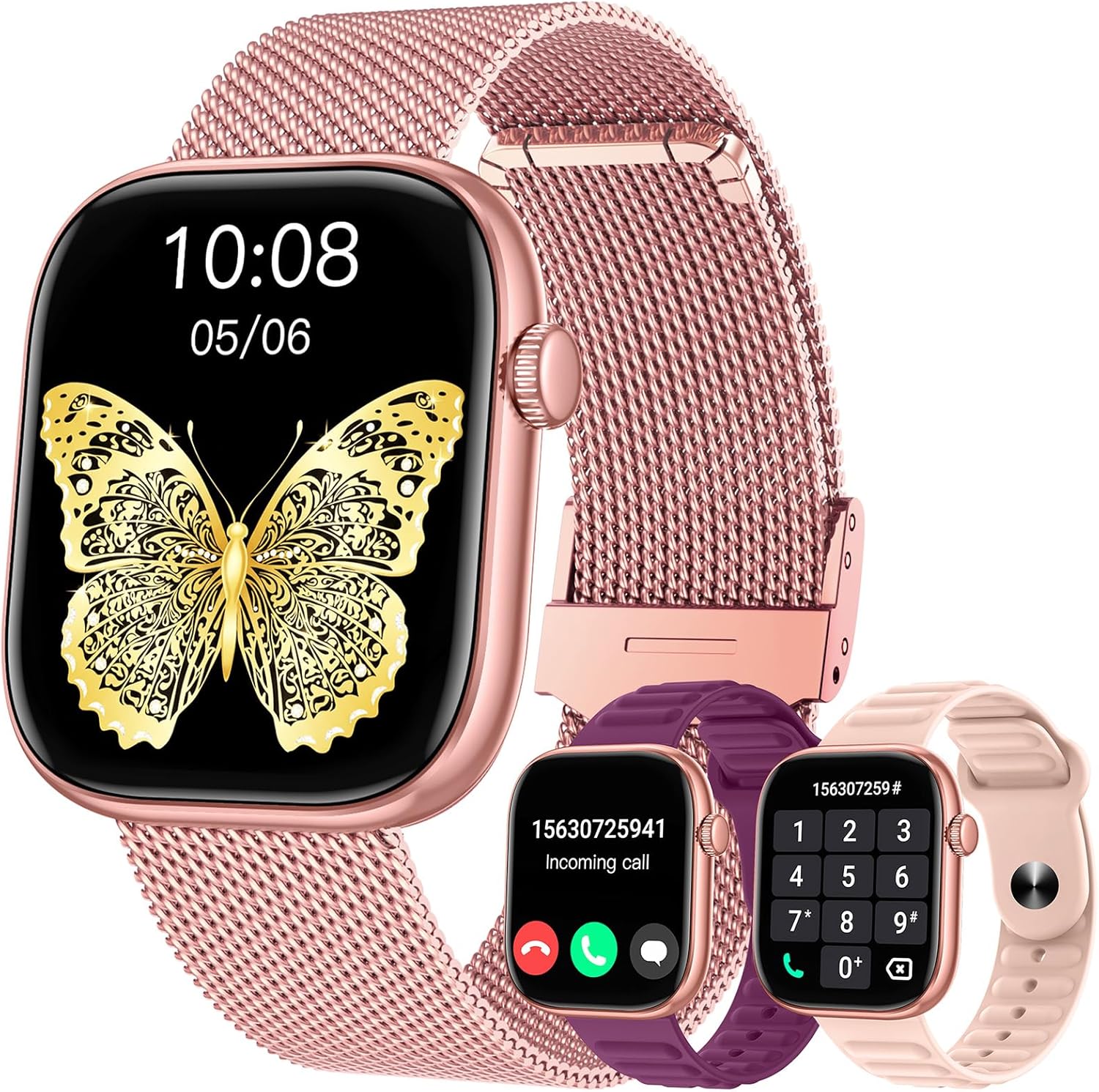 Smartwatch Donna con Chiamate Bluetooth e Quadrante Dinamico da 1,83" – stile, salute e connettività