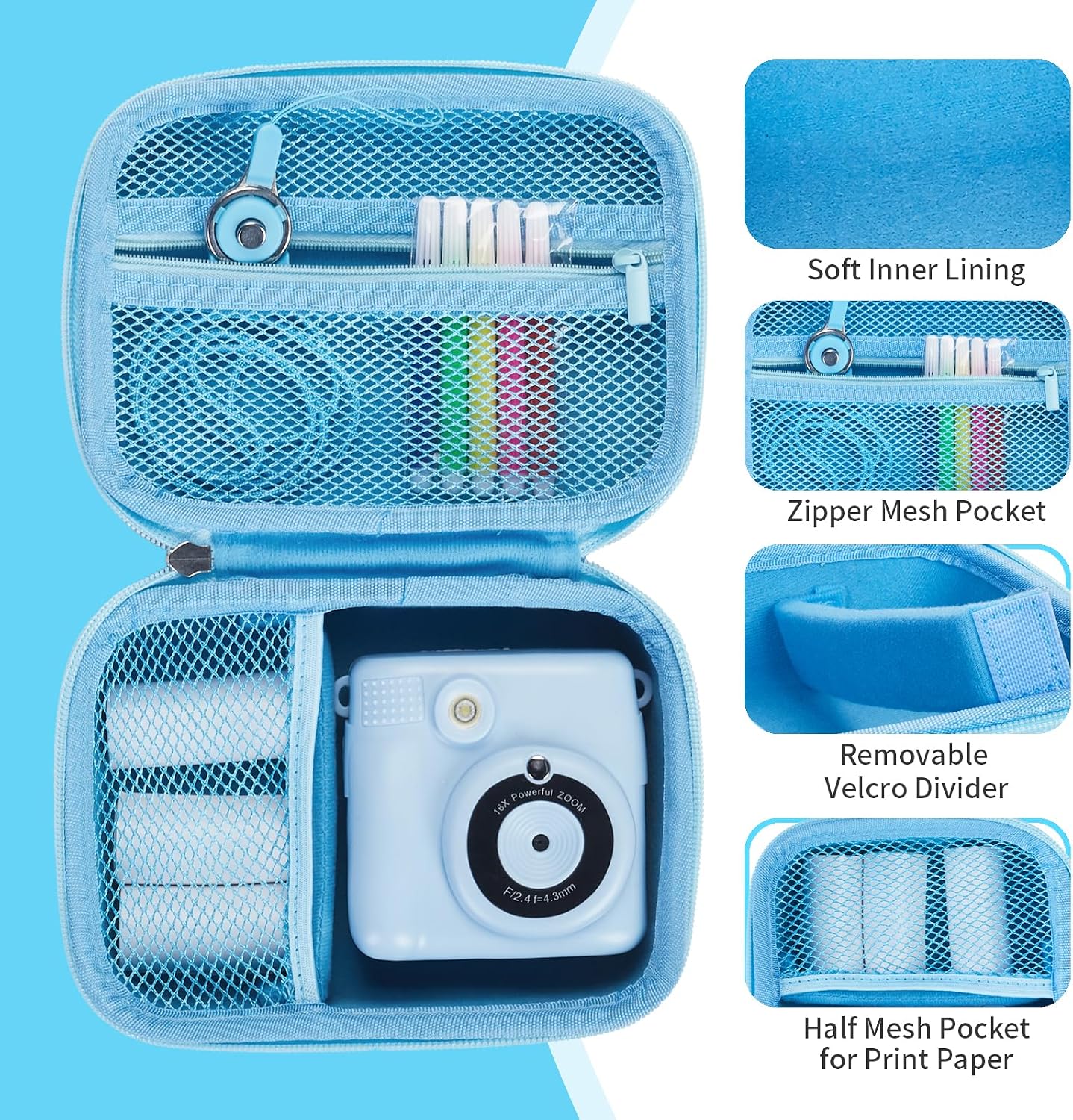 Detalle 2 de Hikkon Estuche para cámara Infantil 6,69×4,72×3,15 in