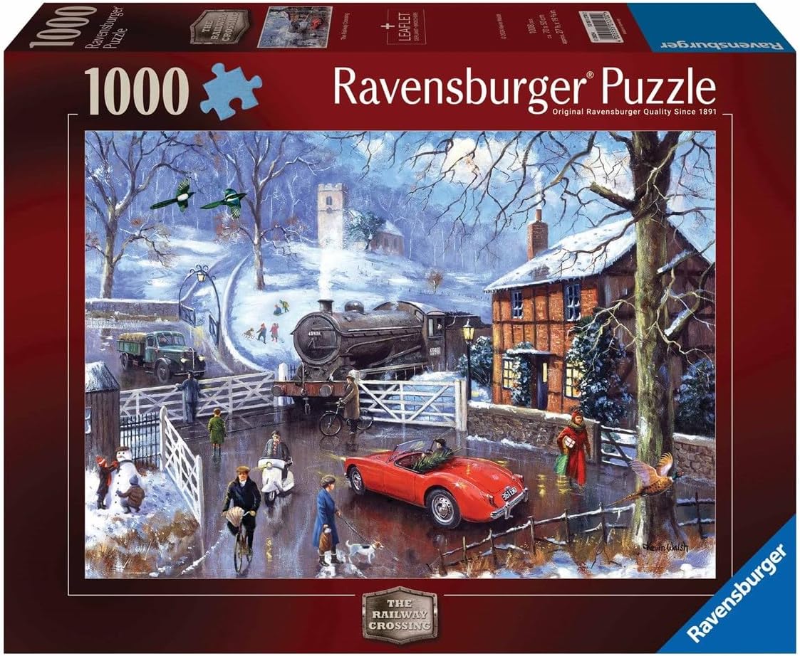 Detalle de Ravensburger Railway Crossing 1000 Piece Jigsaw Puzzle (70 x 50cm) for Adults and Kids 12+