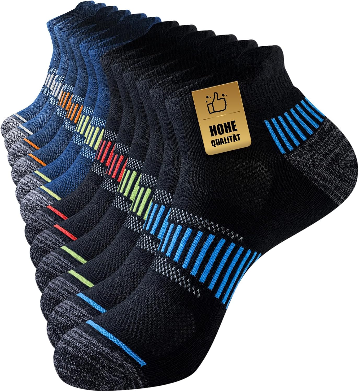 Detalle de Niorasen Sneaker Socken Herren 6 Paar