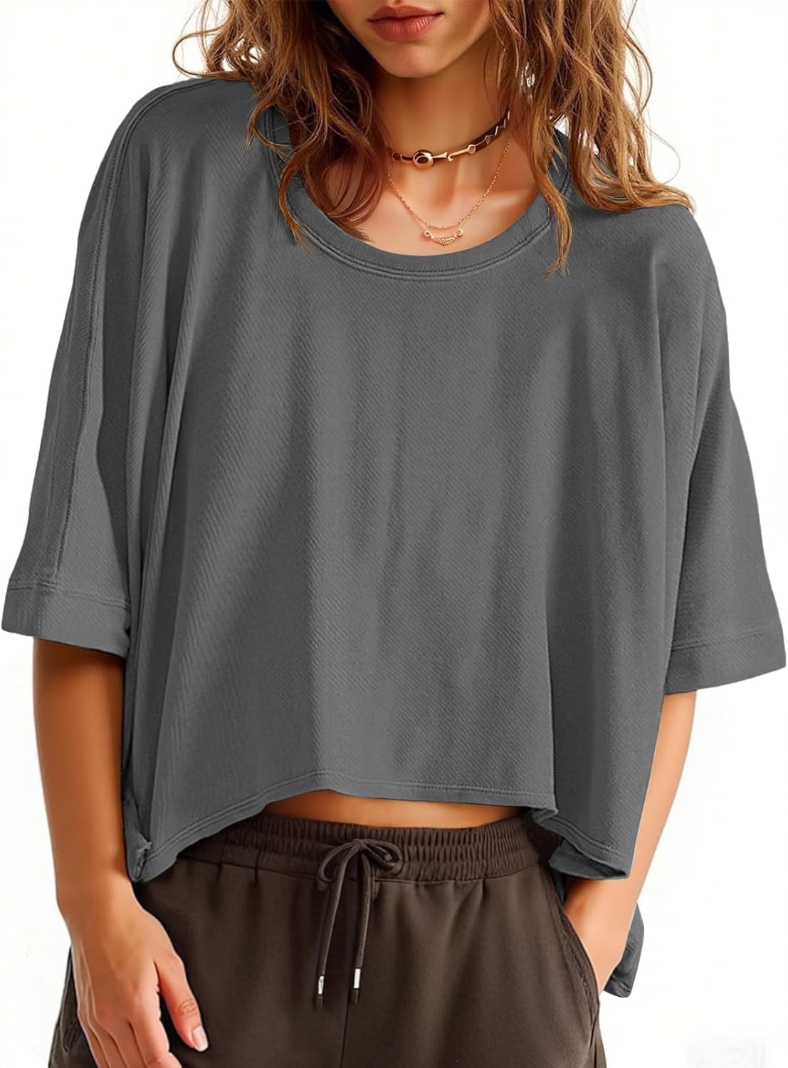 Thumbnail 6 de Tankaneo Women's Oversized Cropped Tee