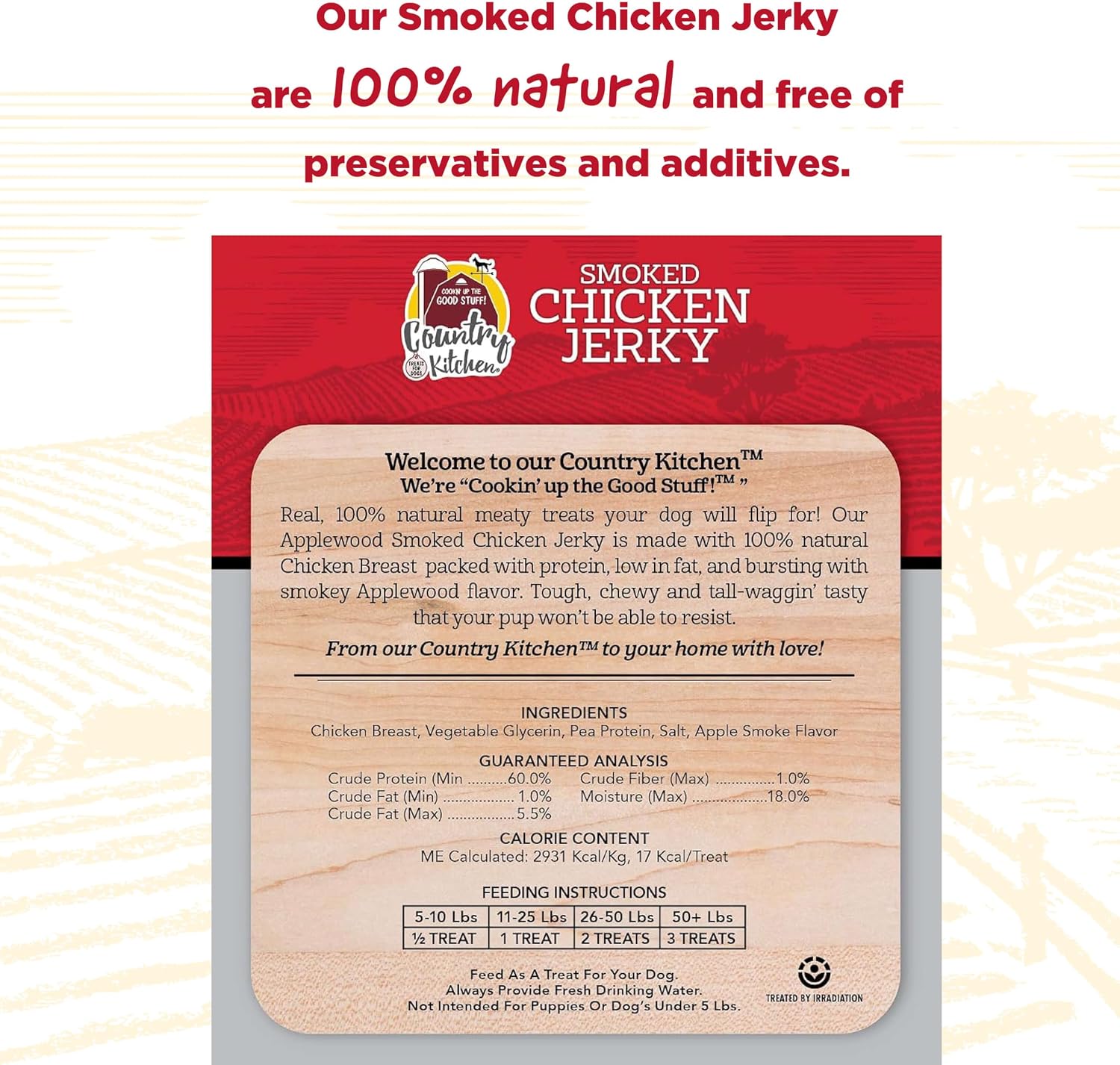 Detalle 2 de Country Kitchen Chicken Jerky Dog Treats, 16 oz