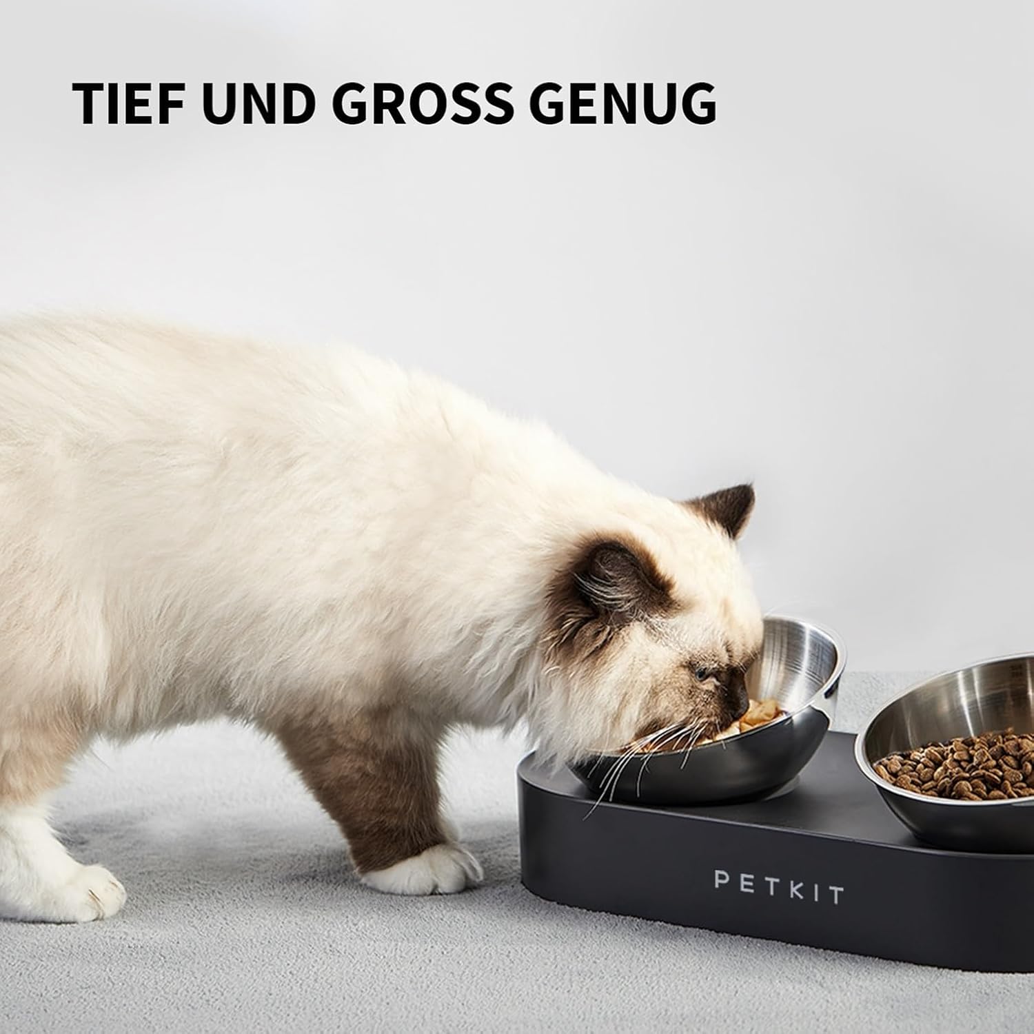 Thumbnail 4 de PETKIT CYBERTAIL Katzen Erhöhte Schüssel Edelstahl für Katzen