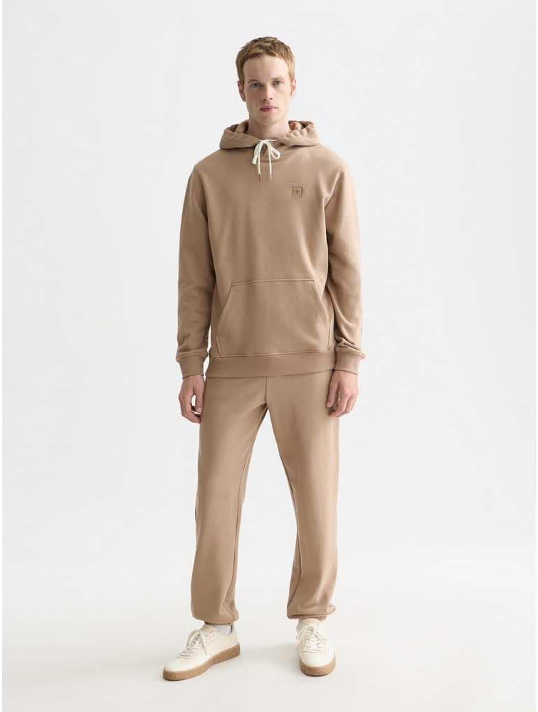Detalle de Scotch & Soda Men's Essential Badge Logo Hooded Sweatshirt