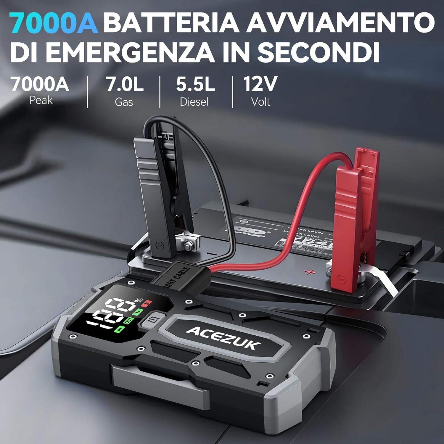 Detalle 2 de ACEZUK Avviatore Batteria 6000A
