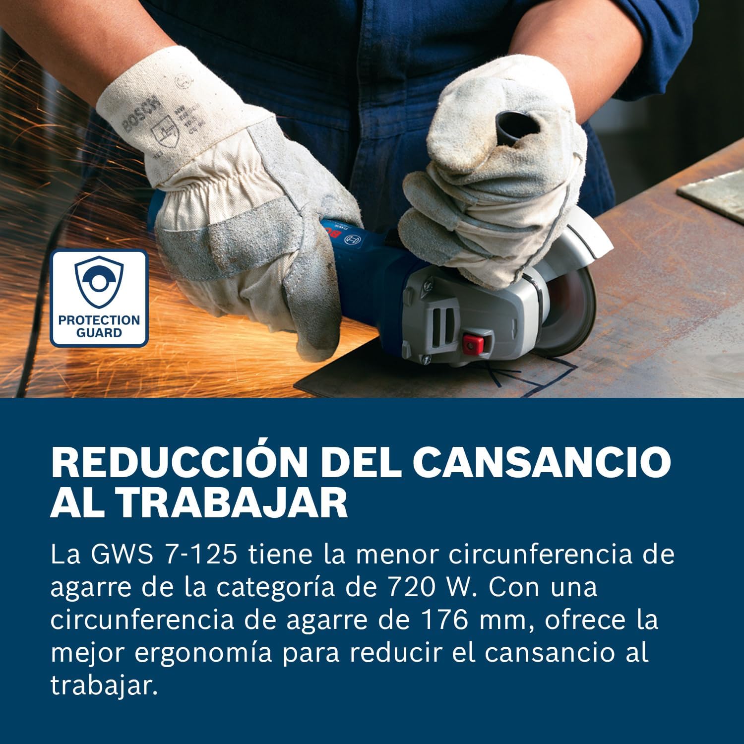 Thumbnail 1 de Bosch Professional GWS 7-125 Amoladora Angular 720W ⚙