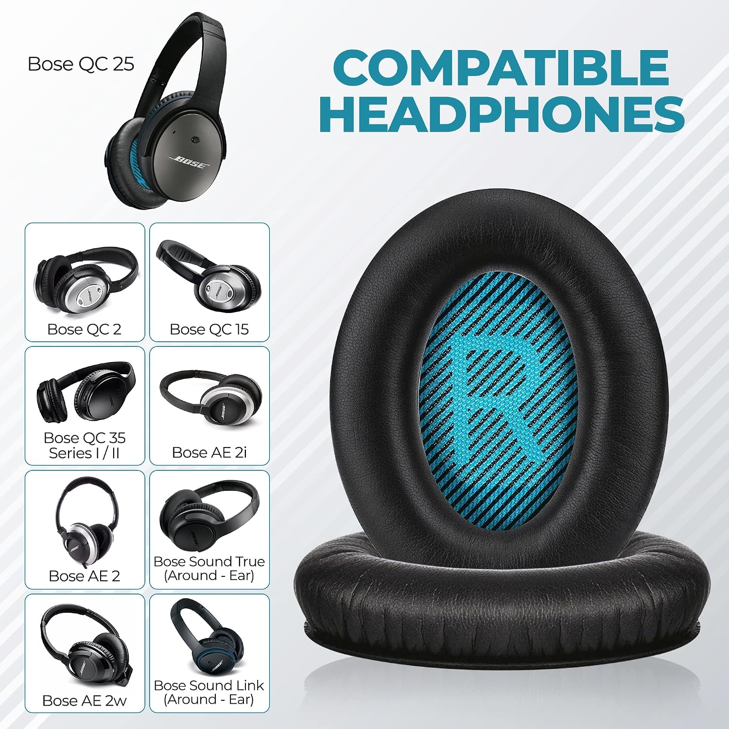 Thumbnail 1 de Replacement Earpads for Bose QC35 memory foam