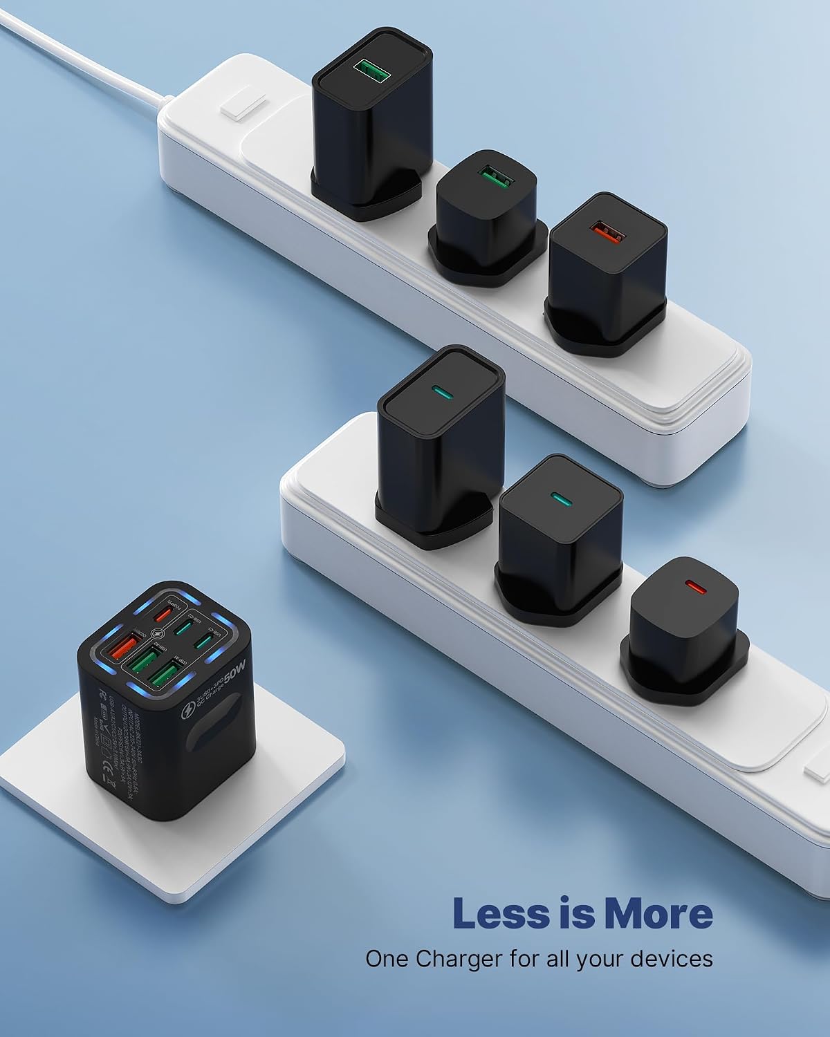 Thumbnail 5 de Tupneuf 6-Port USB C Plug Fast Charger