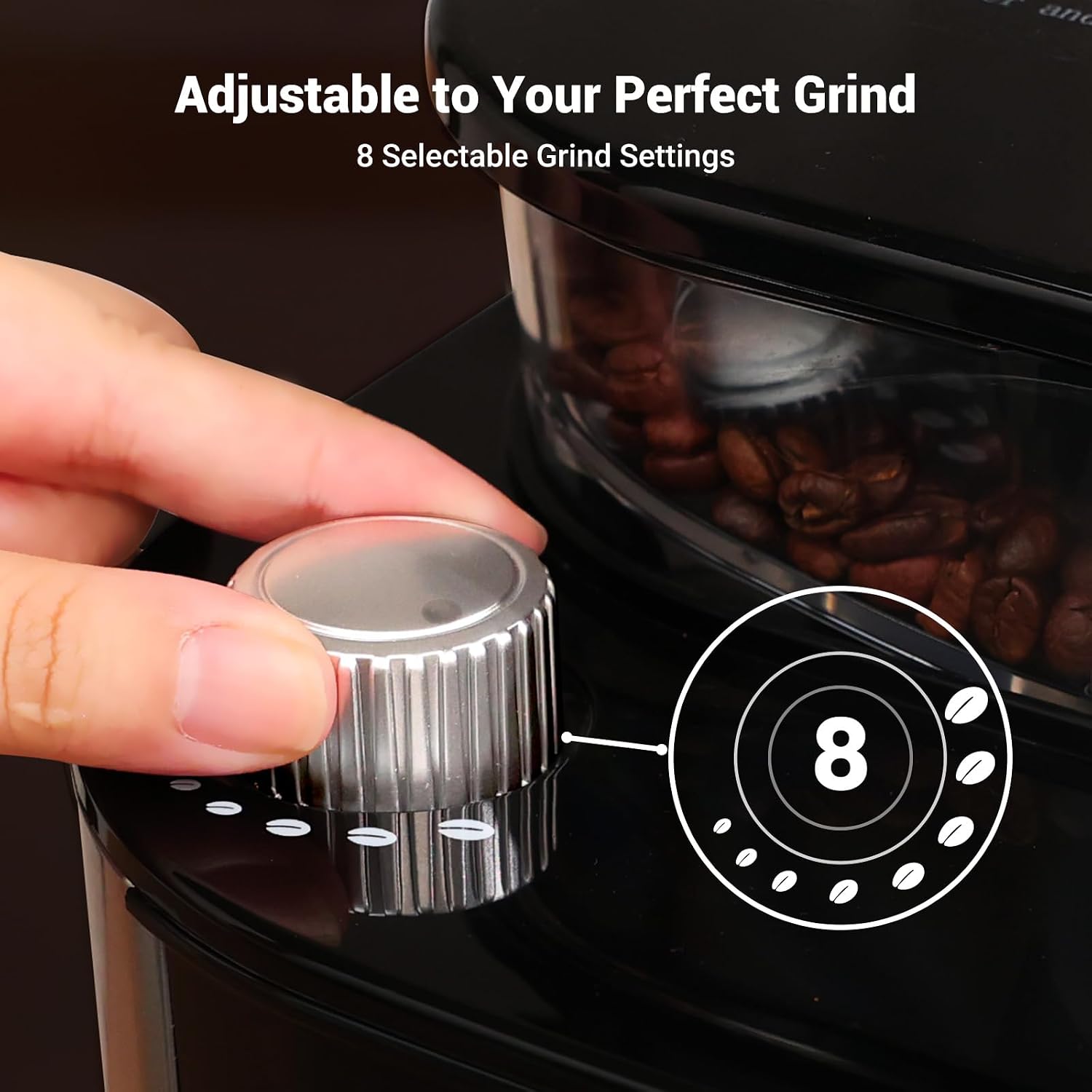 Thumbnail 4 de Gevi 10-Cup Drip Coffee Maker with Grinder