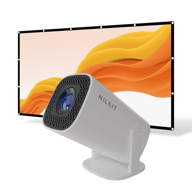 Detalle de Nilait Scene Lite Proyector 150 lúmenes ANSI HD + pantalla Scenify 100": ¿merece la pena para tus planes de cine en casa o presentaciones?