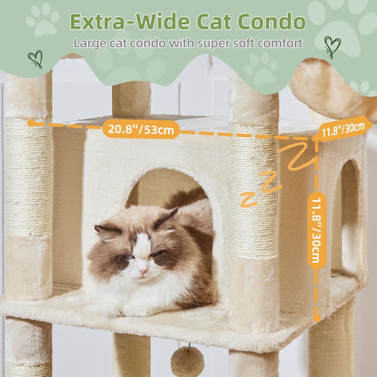 Detalle de Taoqimiao Cat Tree 180cm for big cats