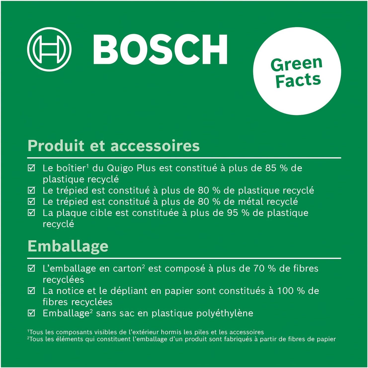 Thumbnail 1 de Bosch Quigo Plus : laser lignes croisées avec trépied pour un alignement simple et précis