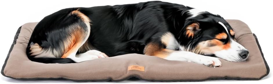 Thumbnail 5 de Ferplast Jolly Microfleece per cani e gatti, cuscino doppio lato anti-graffio e lavabile (108 x 79 cm) Marrone