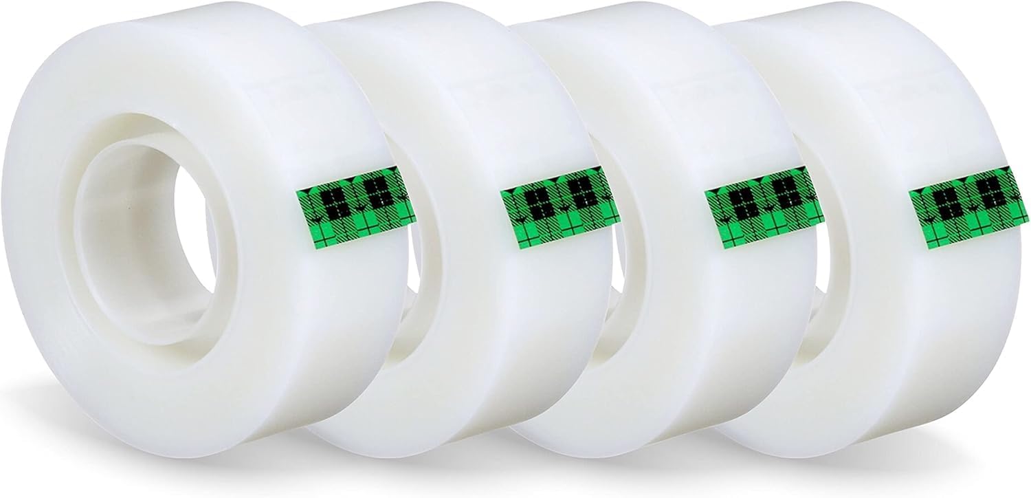 Thumbnail 1 de Scotch Magic Tape (4 rolls) 19 mm x 33 m – matte invisible sticky tape for paper