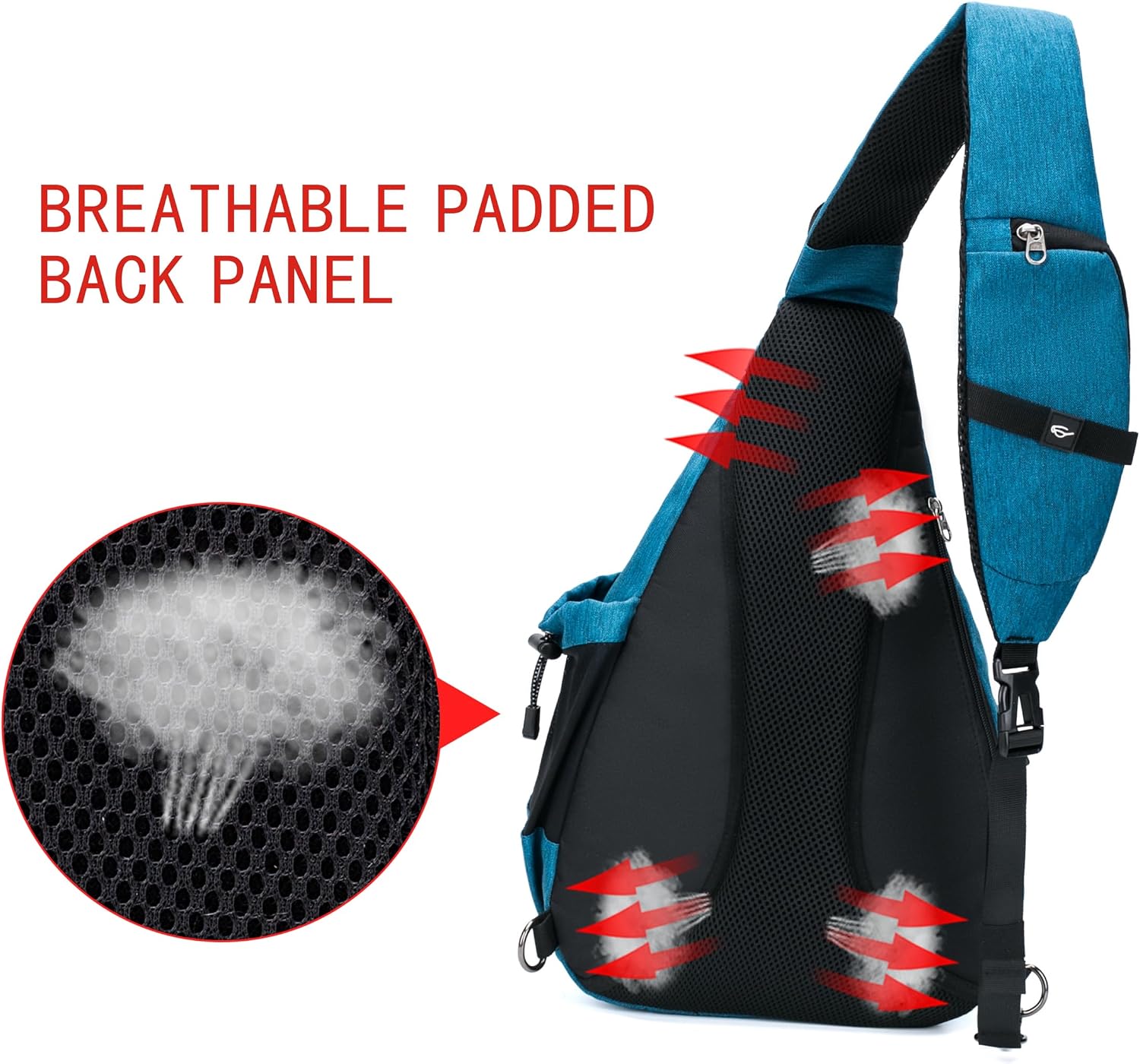 Thumbnail 4 de TurnWay Sling Bag: Waterproof Crossbody with USB Charge Port for Travel and Everyday Use