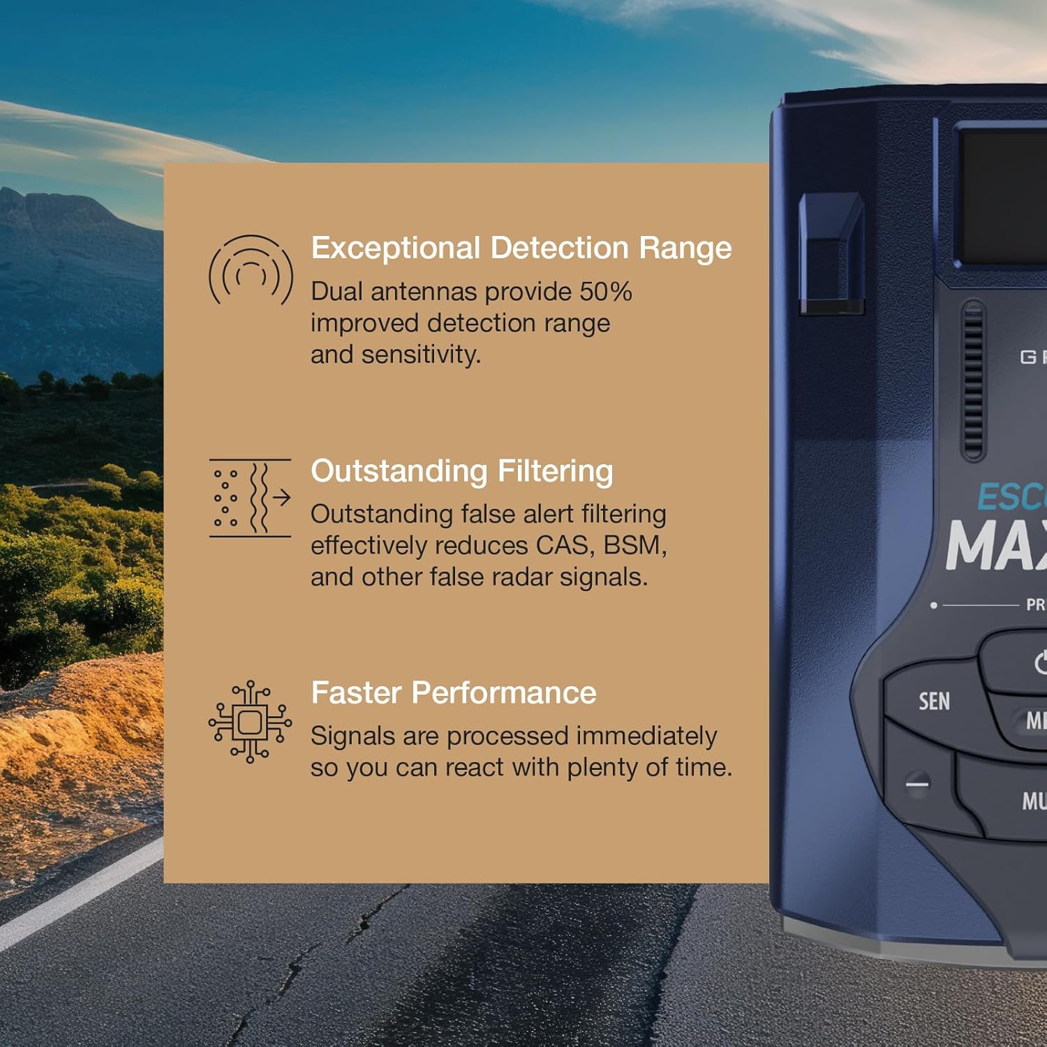 Thumbnail 3 de Escort MAX 360 MKII Radar Detector 360°