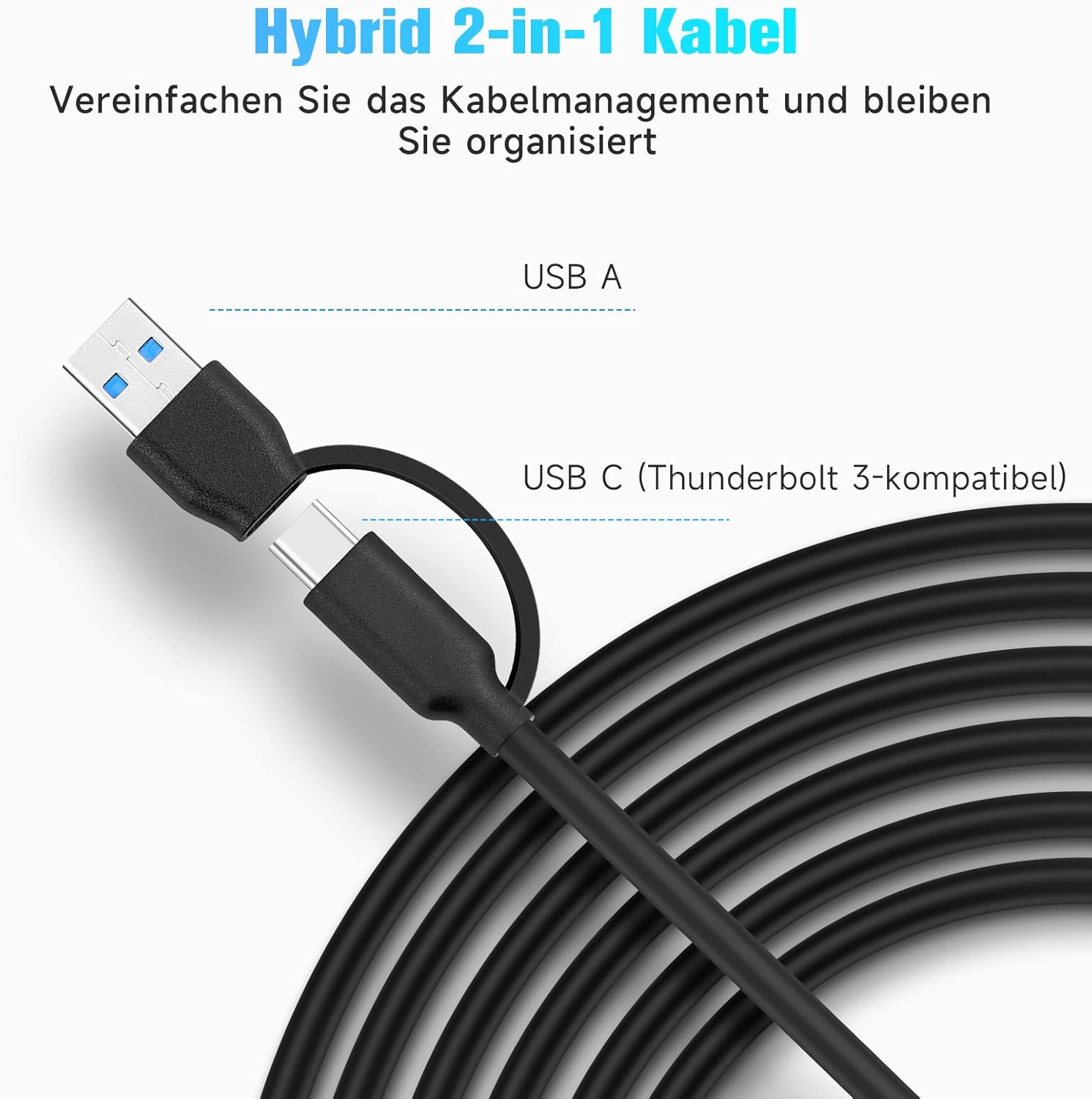 Thumbnail 4 de RSHTECH RSH-A107C 7‑Port USB‑C Hub mit Netzteil 🔌