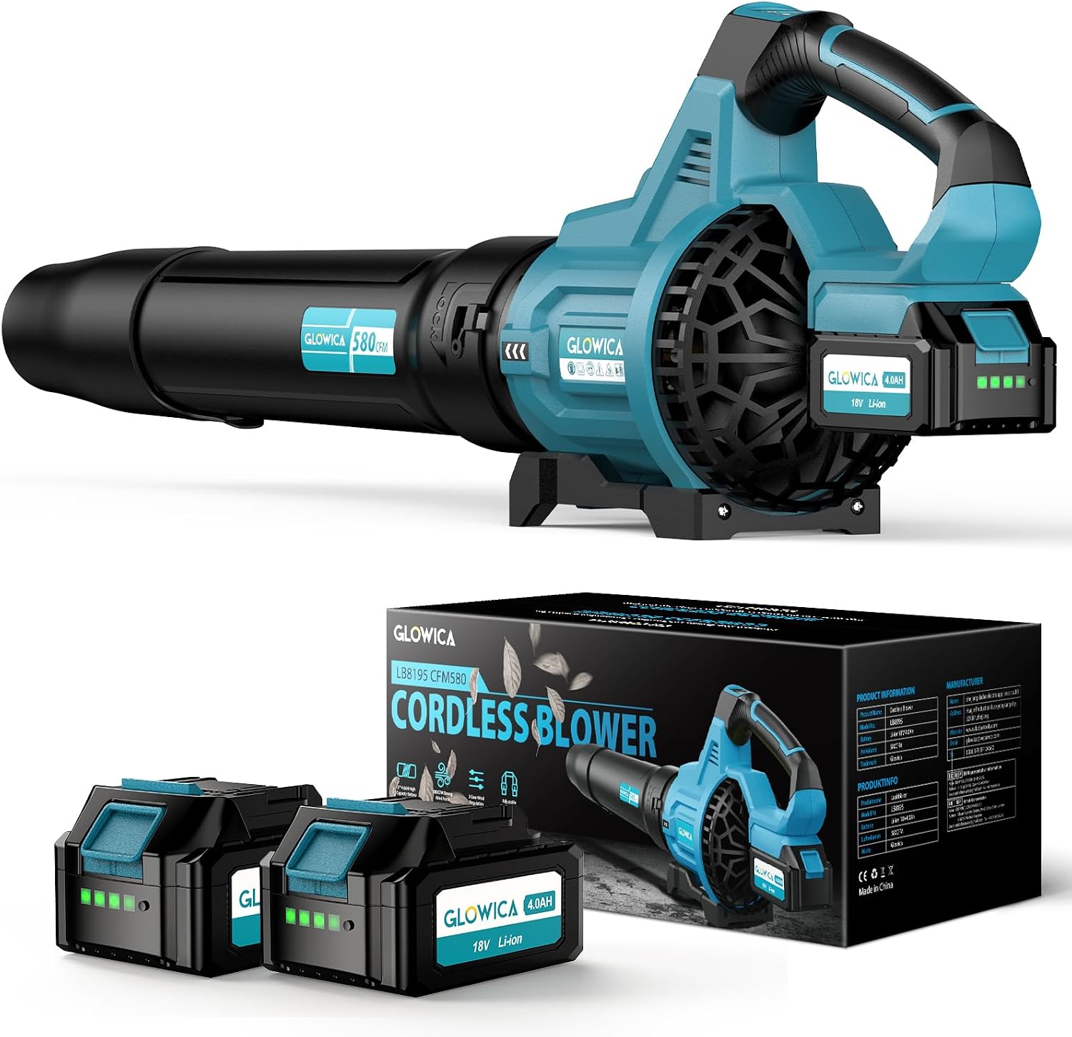 Detalle de Leaf Blower Cordless 8000mAh, 257 km/h ๐