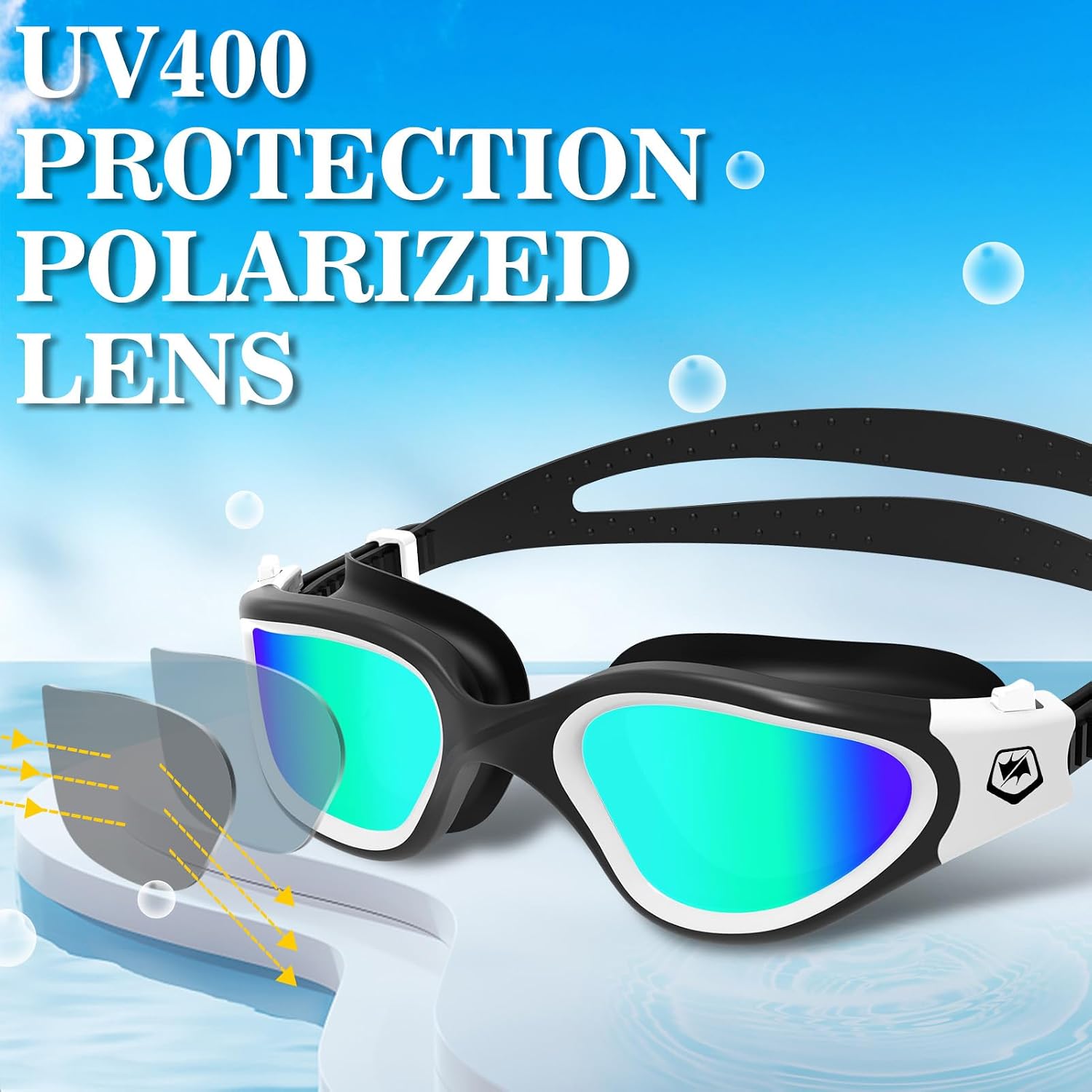 Detalle 2 de WIN.MAX Swimming Goggles with Silicone Frame