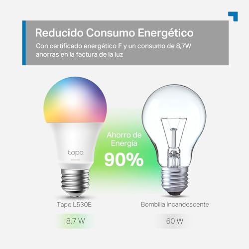 Thumbnail 6 de Tapo L530EA: bombilla LED WiFi multicolor con control por voz y programación (E27)