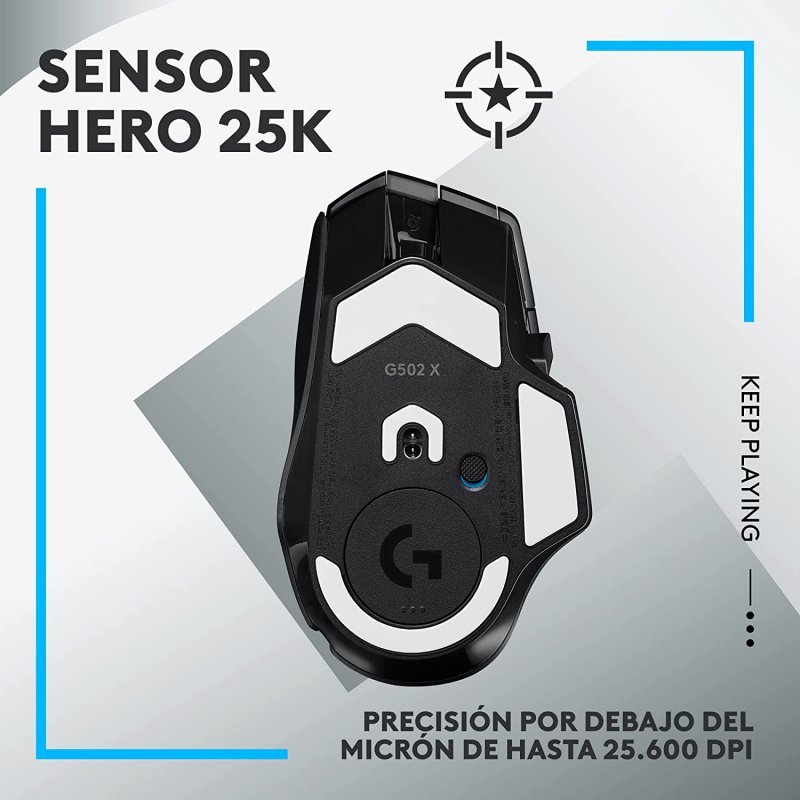 Thumbnail 2 de Logitech G G502 X LIGHTSPEED Ratón Gaming Inalámbrico 25600 DPI 🖱