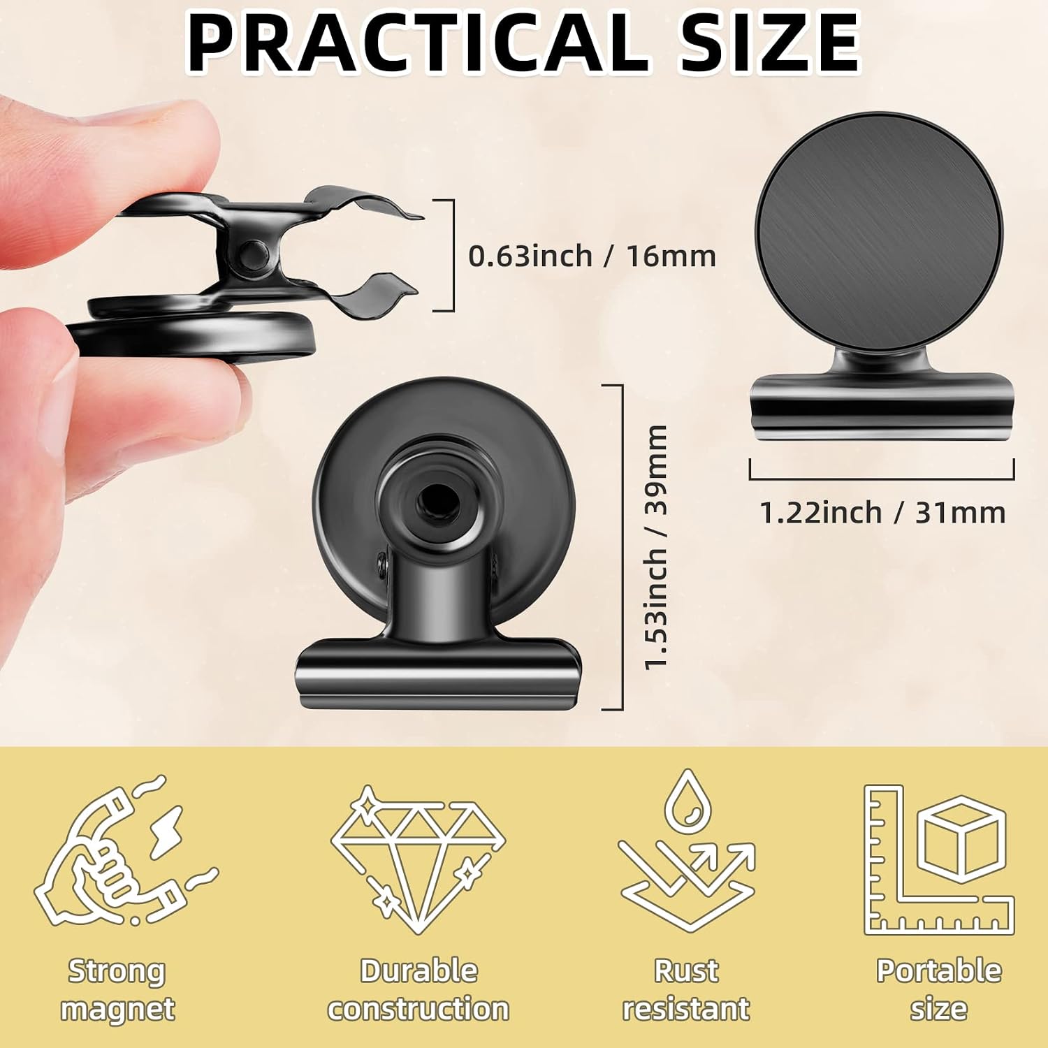 Detalle 2 de Grtard 12-Pack Magnetic Clips ⚙