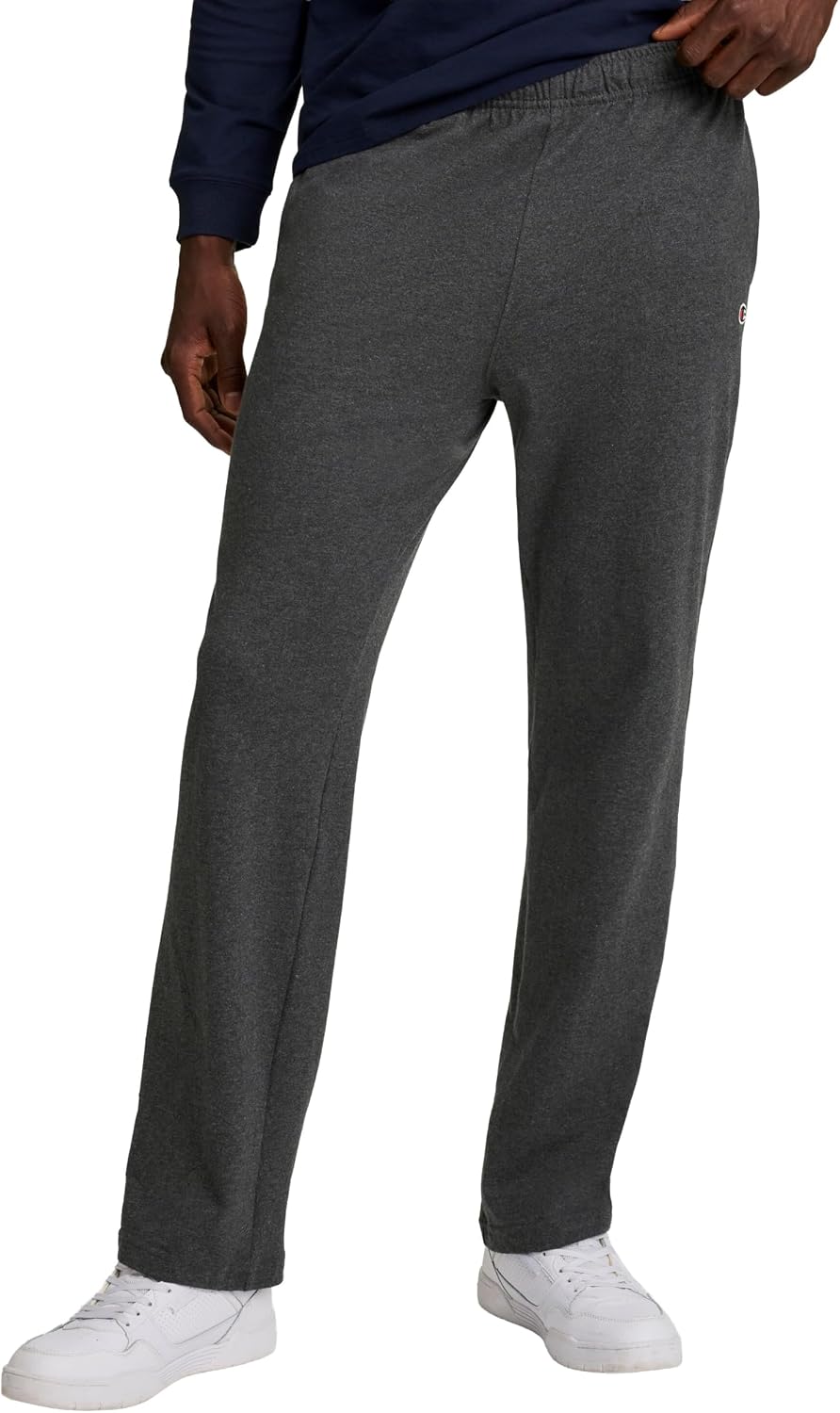 Detalle de Champion Men's Open-Bottom Lounge Pants, Standard Fit