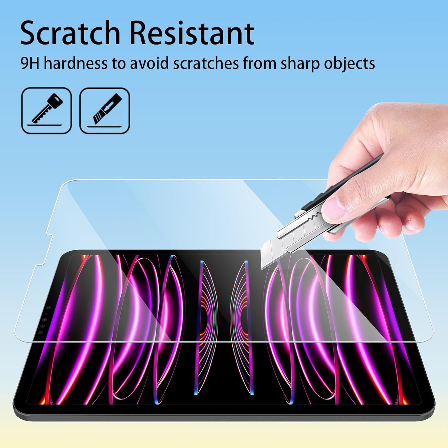 Thumbnail 4 de 4youquality 2-Pack tempered glass screen protector for iPad Pro 11‑inch