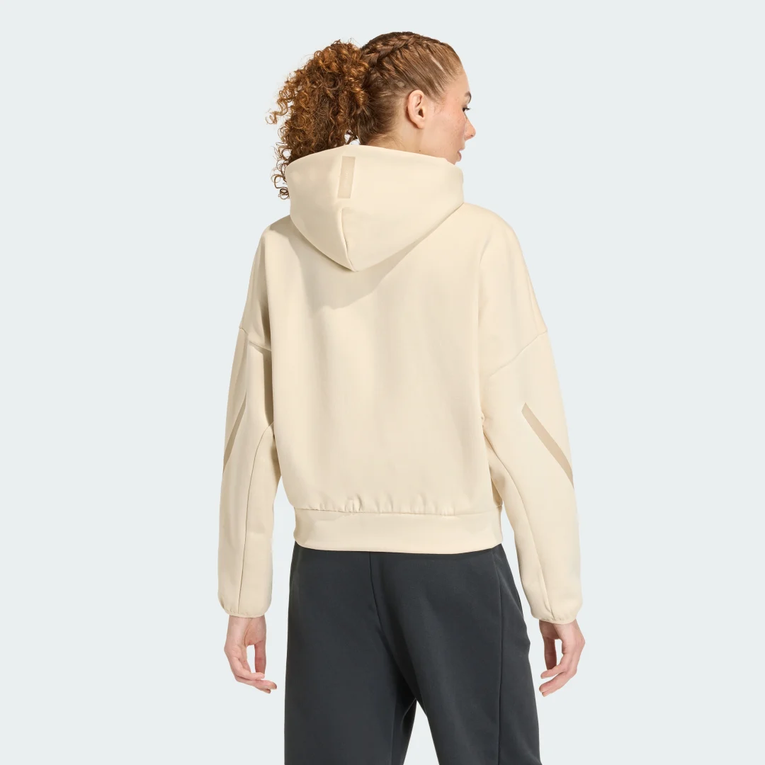 Detalle 2 de Chaqueta con capucha adidas Z.N.E. (Beige)
